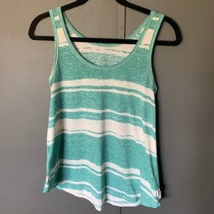 Eddie Bauer Green/Blue Tank Top XS